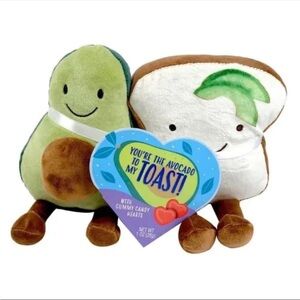 NWT Frankford Valentines Gift You’re The Avocado To My Toast Plush Stuffed Gift